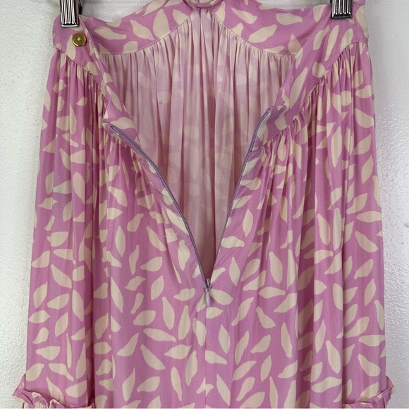 Palmacea Pink Printed Hoop Deep-V Maxi Dress Size‎ S - Picture 11 of 14